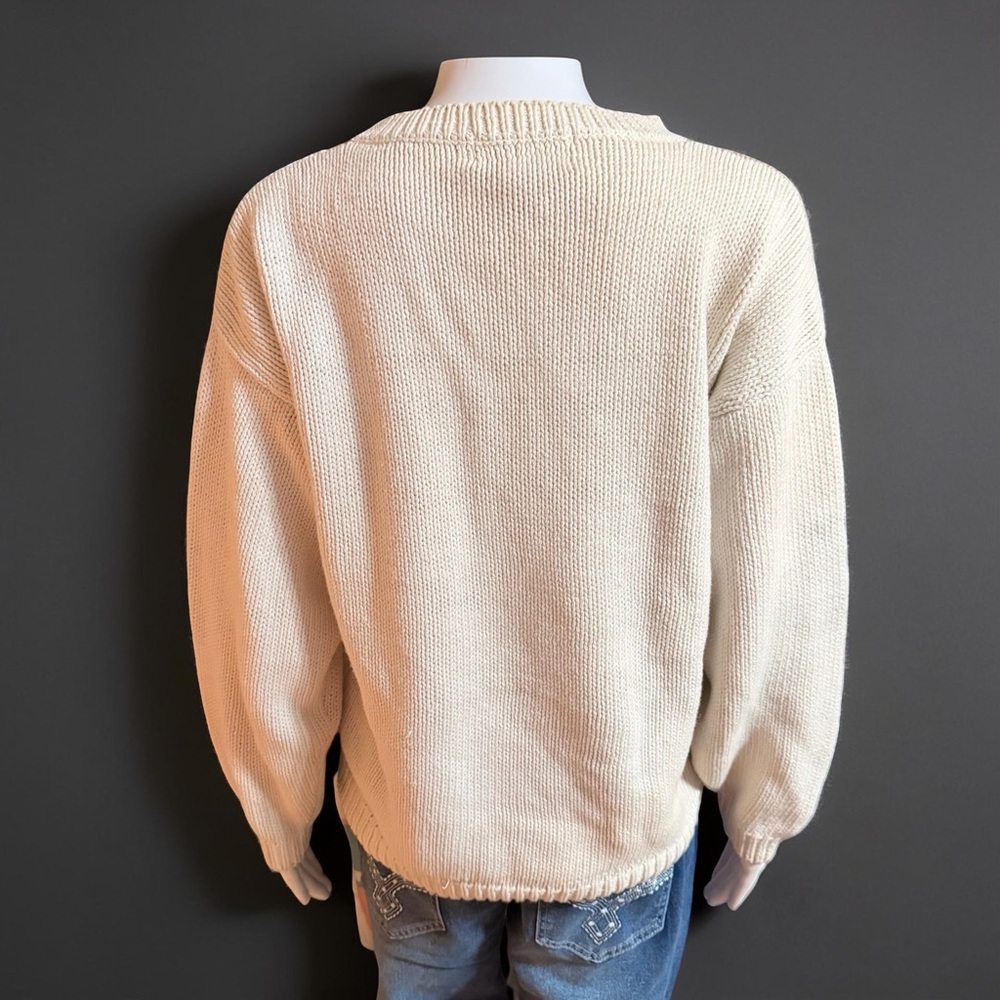 Vintage Western Connection Patchwork Cable Knit S… - image 3